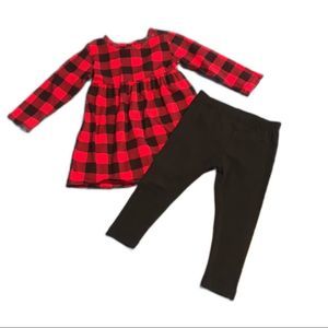 Wonder Nation Buffalo Plaid 2-piece Set (12mo)
